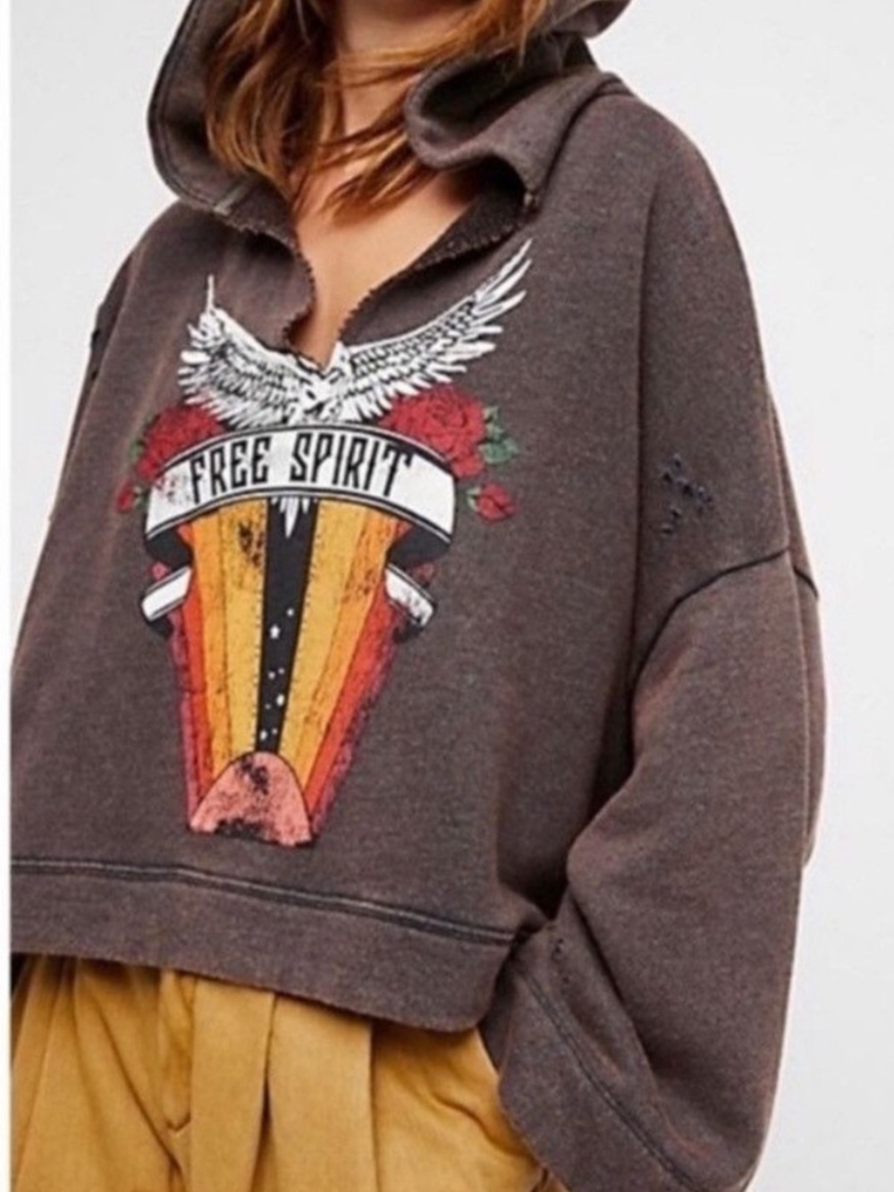 🔥RARE FIND - Free People “Free Spirit” hoodie